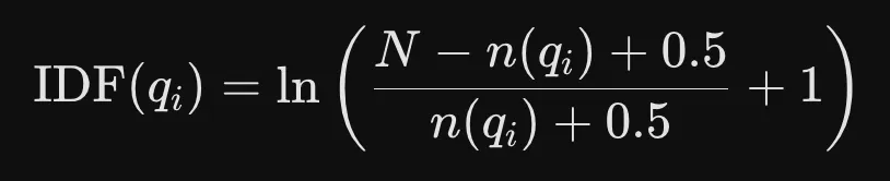 IDF component formula